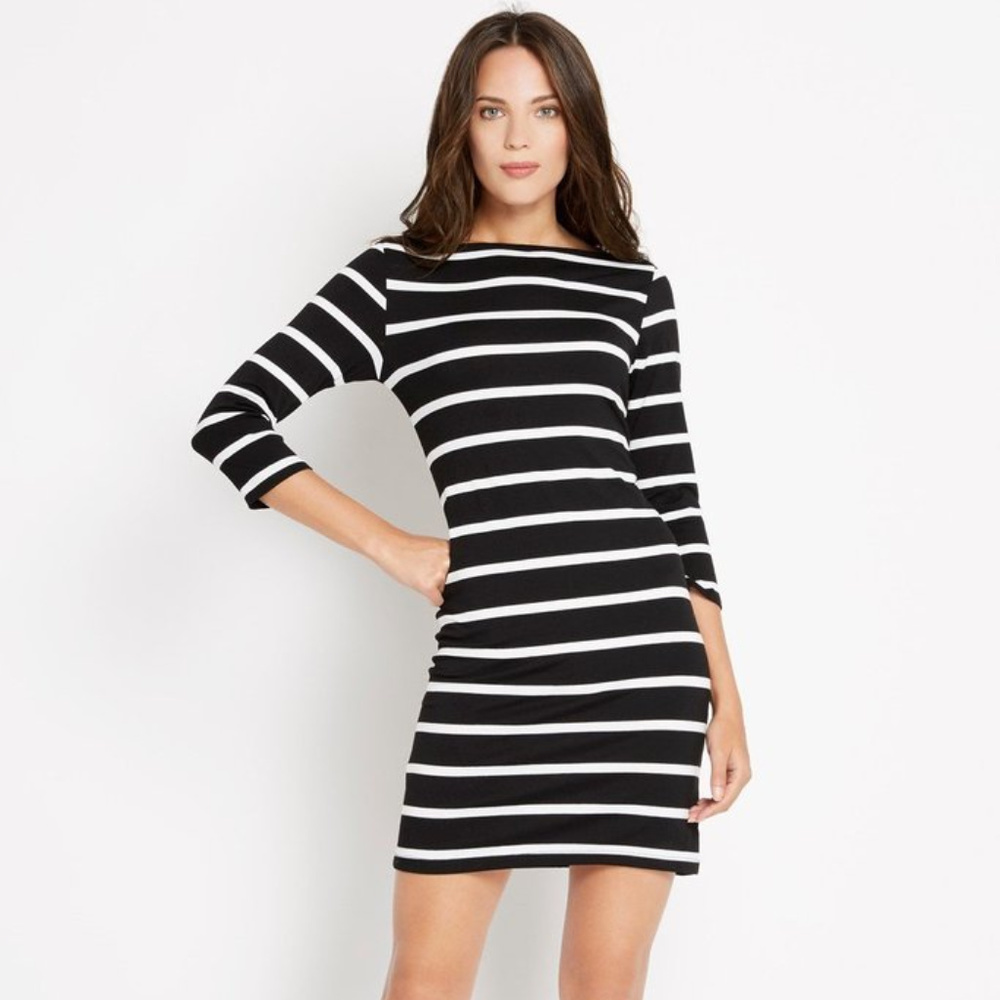 Black Striped Dress